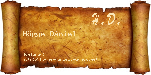 Hőgye Dániel névjegykártya